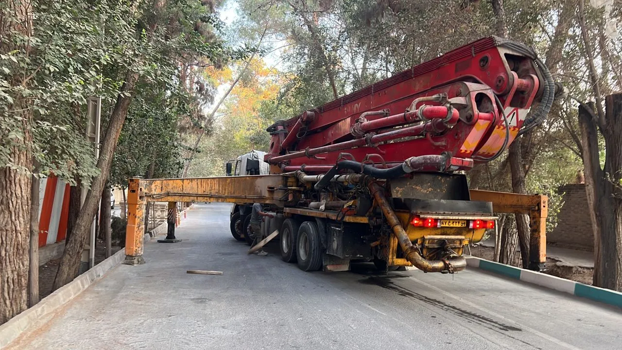 پروژه بتن ریزی تراس پارک